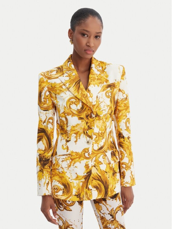 Versace Jeans Couture Marynarka 80HAQ702 NS756 Biały Slim Fit