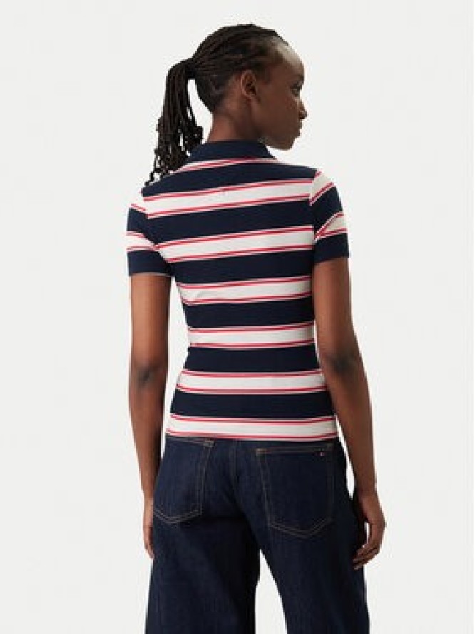 Tommy Jeans Polo DW0DW22327 Granatowy Slim Fit