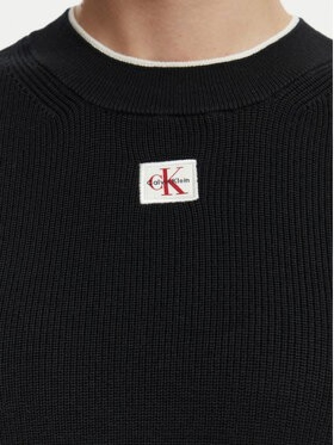 Calvin Klein Jeans Sweter LV047G309G Czarny Regular Fit