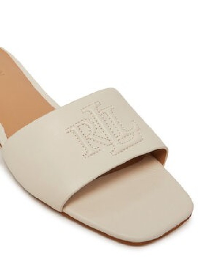 LAUREN RALPH LAUREN Klapki Everley 802959143009 Biały