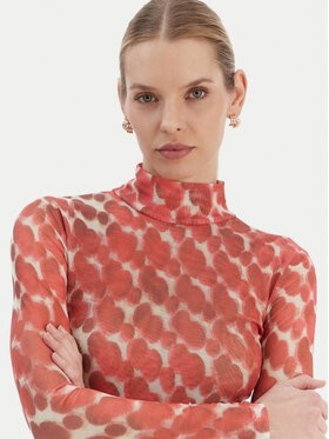 Bardot Bluzka Alba 60287TB Czerwony Slim Fit