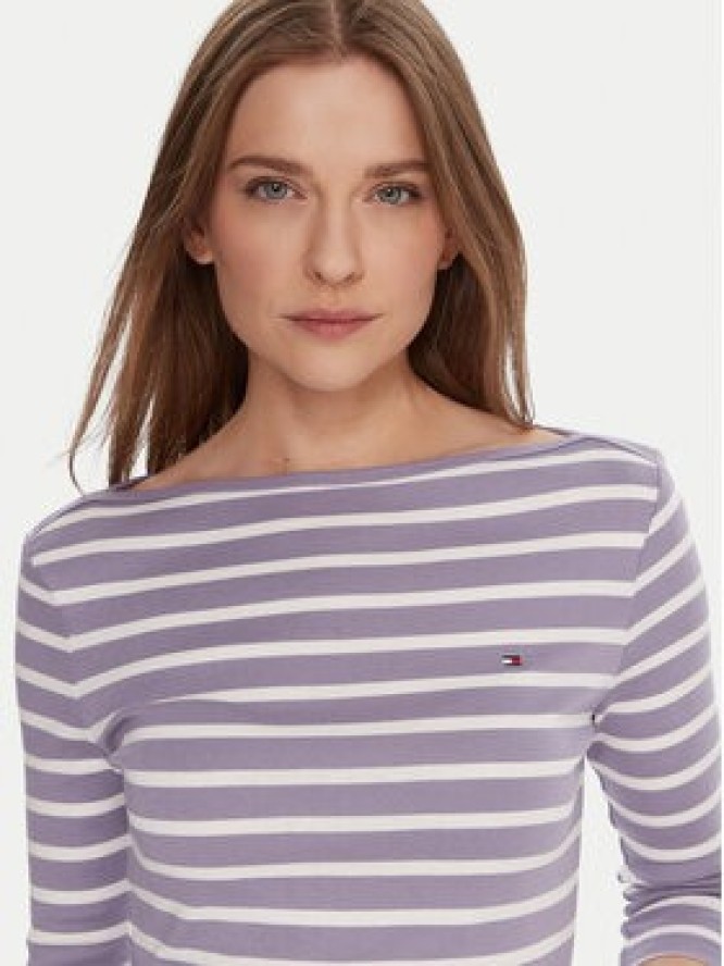 Tommy Hilfiger Bluzka WW0WW40589 Fioletowy Regular Fit