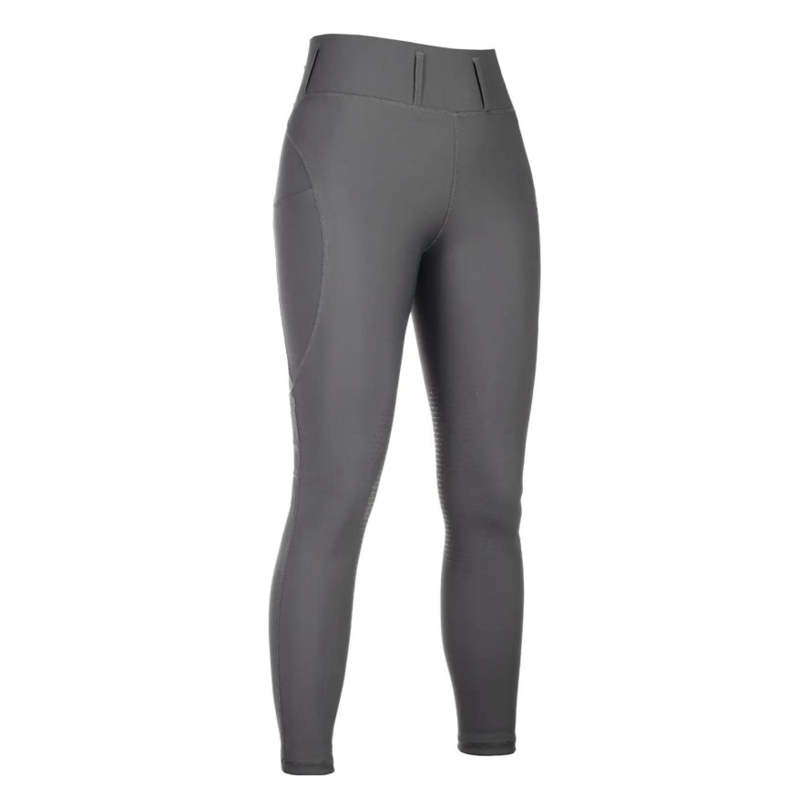 Damskie legginsy jeździeckie o średniej przyczepności HKM Jil High Waist