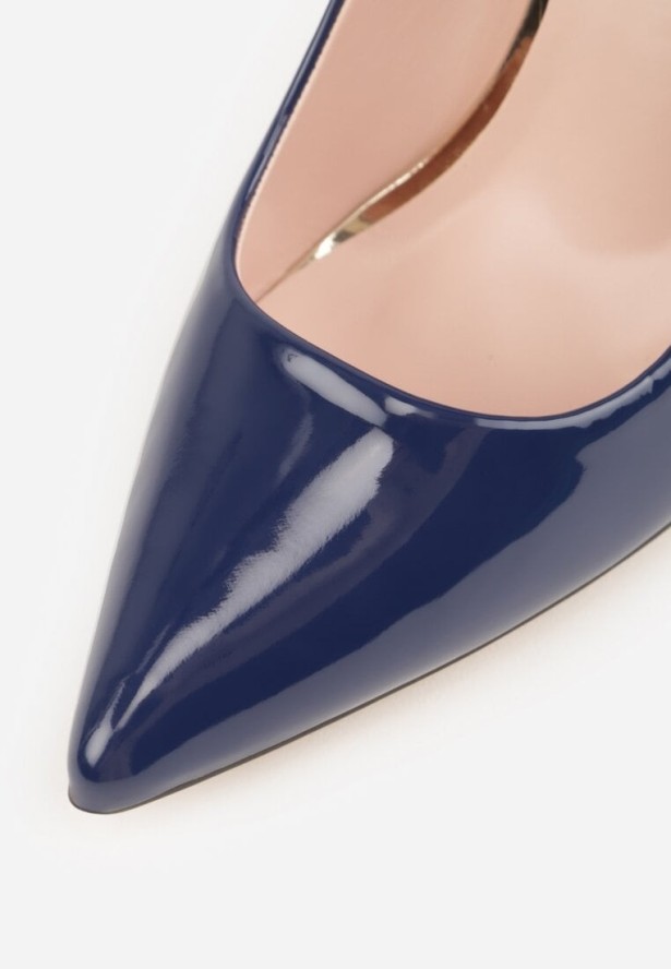 Granatowe Szpilki Cassildi