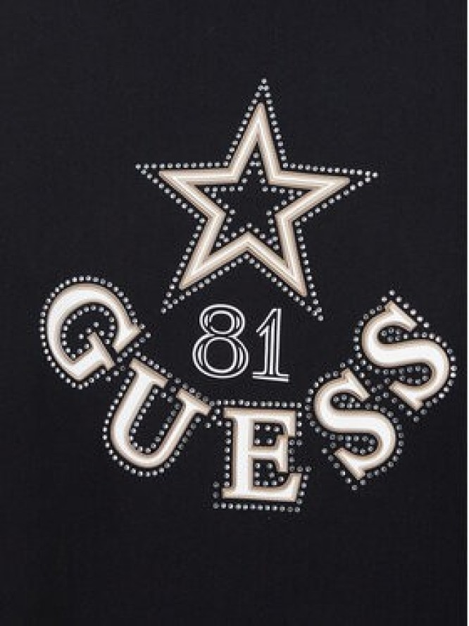 Guess T-Shirt V6YI04 K4268 Czarny Regular Fit