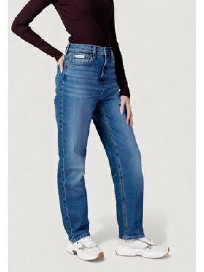 Calvin Klein Jeans Jeansy LV047E907G Niebieski Taper Fit
