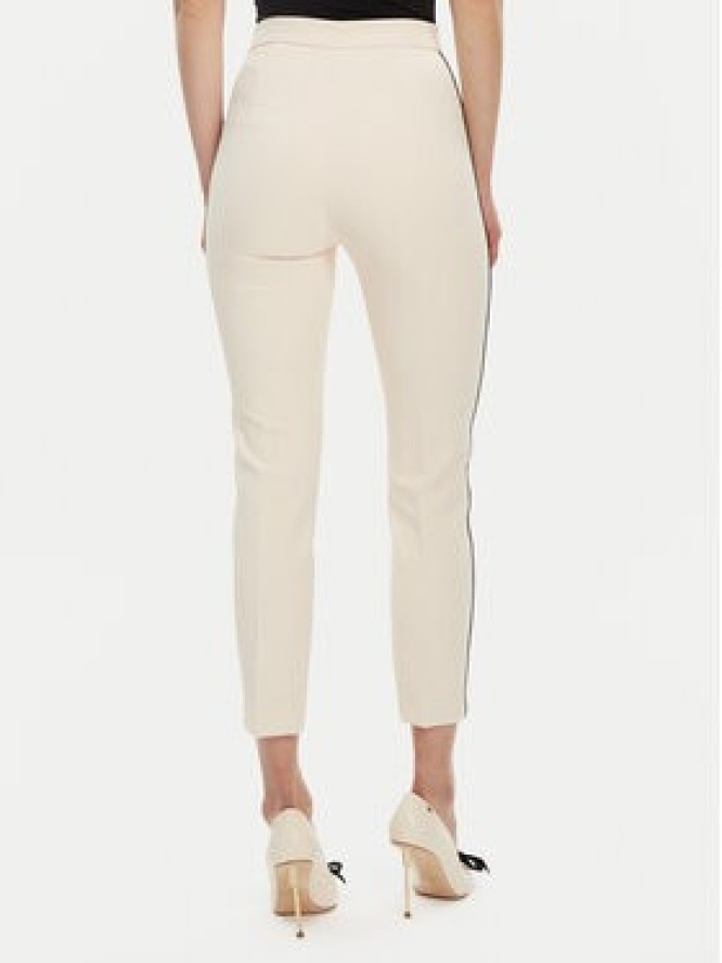 Elisabetta Franchi Spodnie materiałowe PA-T71-51E2-V360 Écru Regular Fit