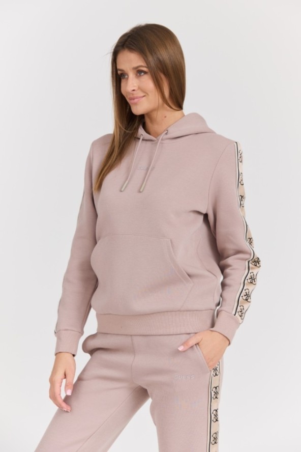 GUESS Damska bluza w kolorze taupe Carla Hooded, Rozmiar XS