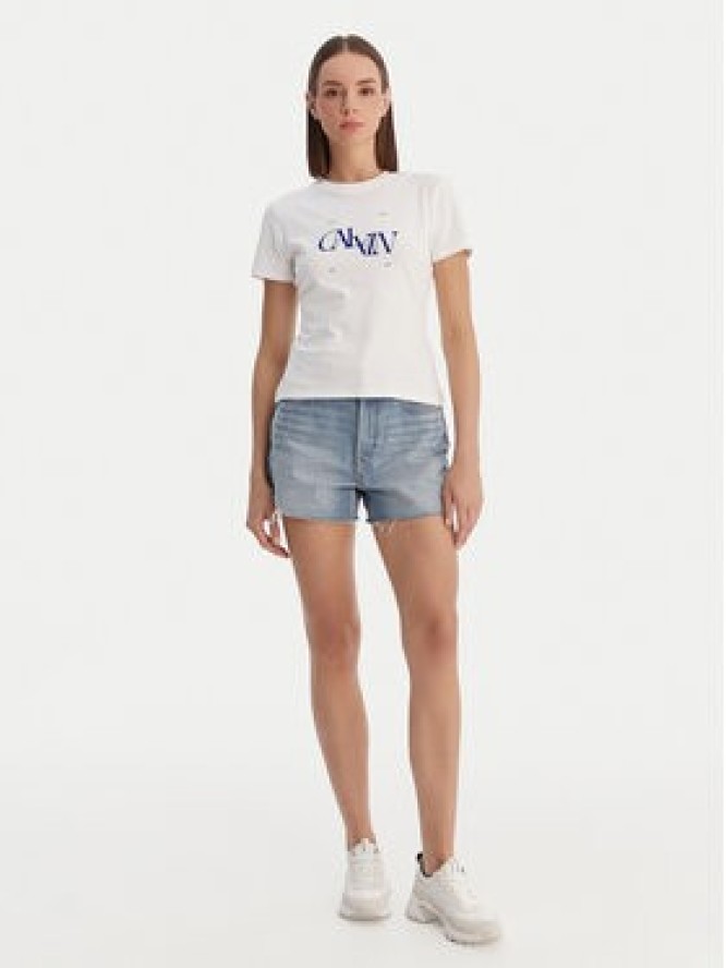 Calvin Klein Jeans T-Shirt Seasonal LV047F808G Biały Slim Fit