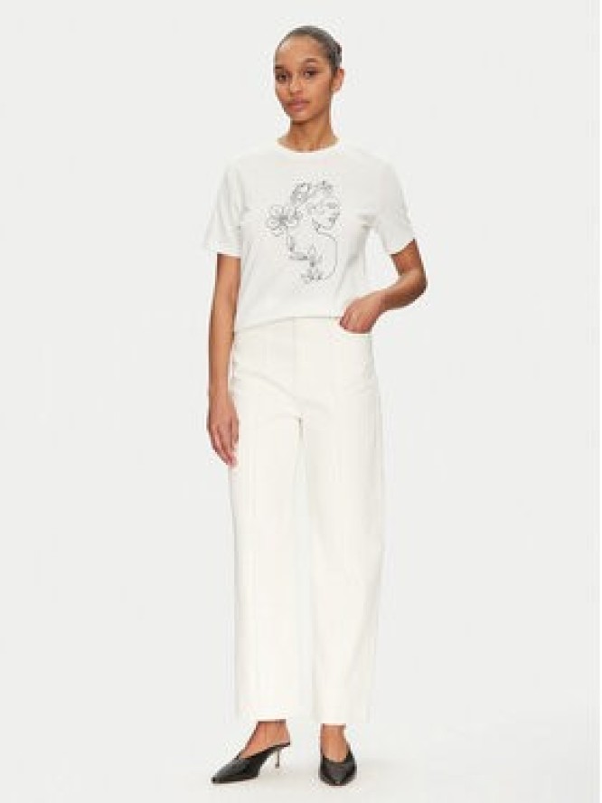 Vila T-Shirt Sybil 14108062 Biały Regular Fit