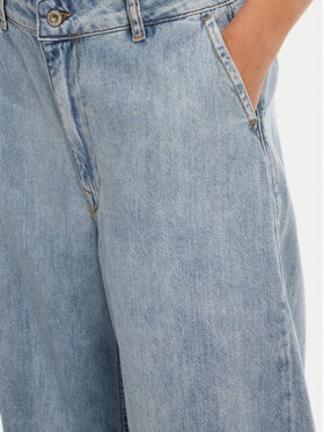 Please Jeansy P869200002 Niebieski Wide Leg