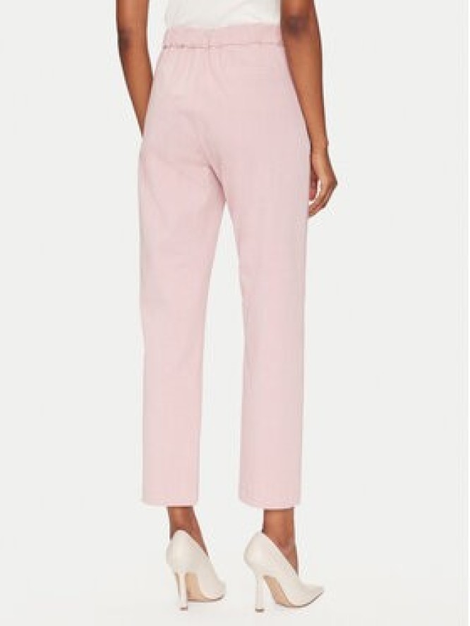Maryley Spodnie materiałowe 25EB539/M06/14RS Różowy Regular Fit