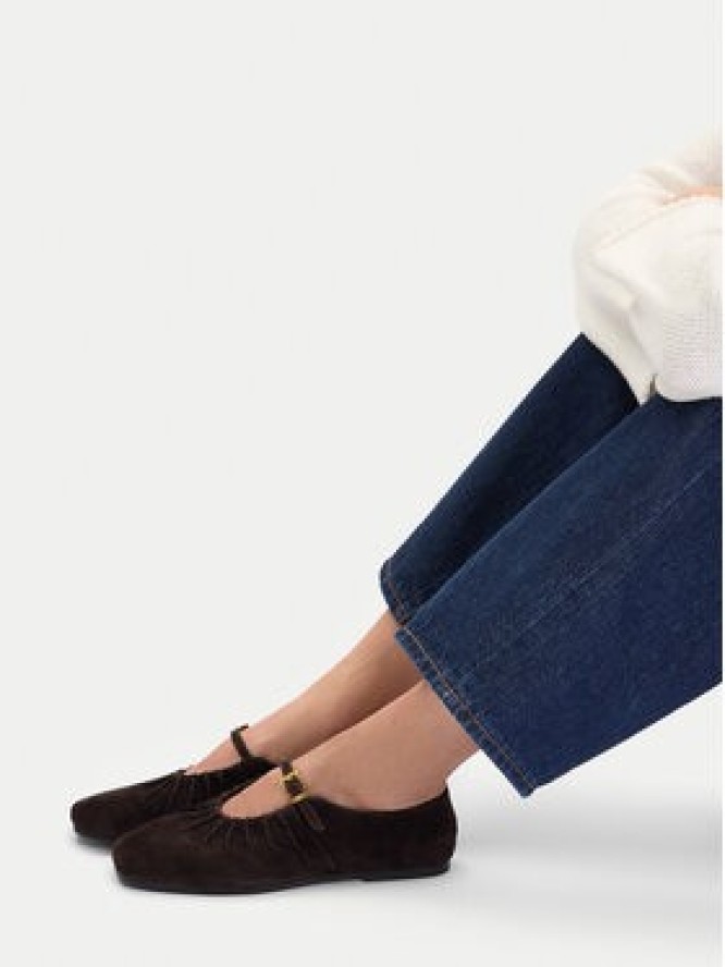 Gino Rossi Baleriny CEO-ADI-LT959S-Y2 Brązowy