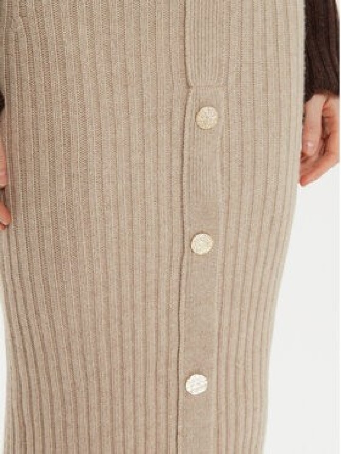ViCOLO Spódnica midi 55017S Beżowy Regular Fit