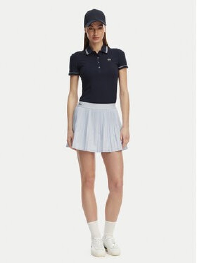 Lacoste Polo DF5284 Granatowy Slim Fit