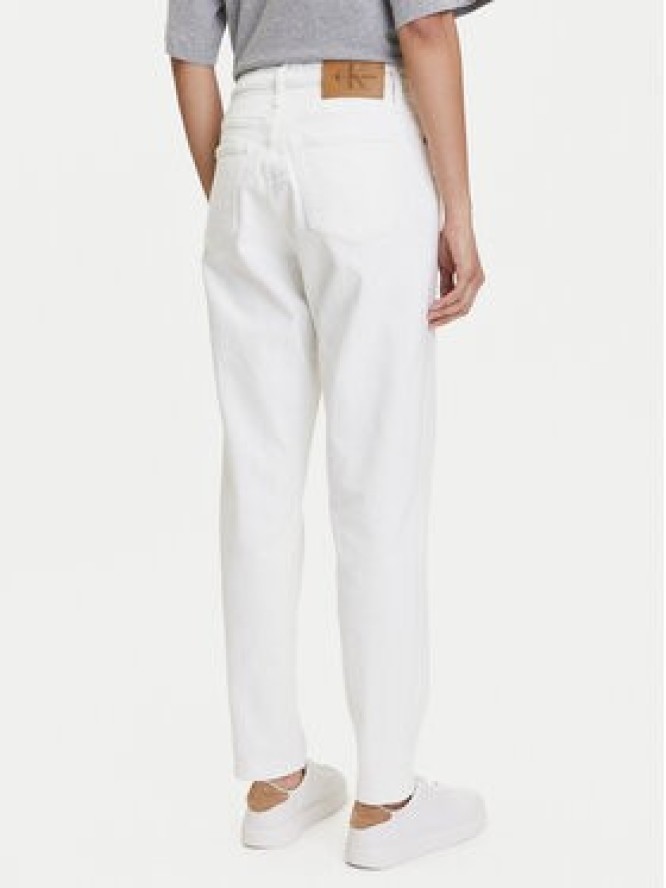 Calvin Klein Jeans Jeansy J20J225137 Biały Mom Fit