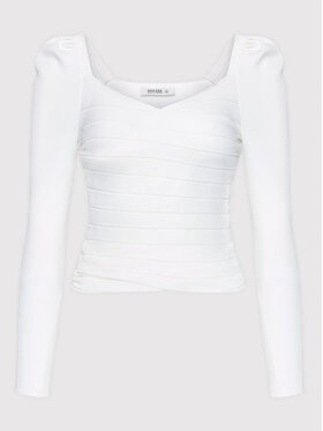 DeeZee Bluzka Prague 14619 Biały Slim Fit