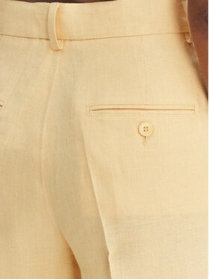 Weekend Max Mara Spodnie materiałowe Malizia 2615131112 Żółty Straight Fit