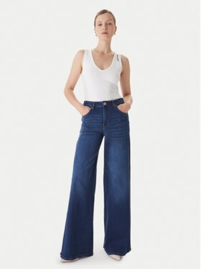 Fracomina Jeansy FP25WV3015D46002 Granatowy Wide Leg