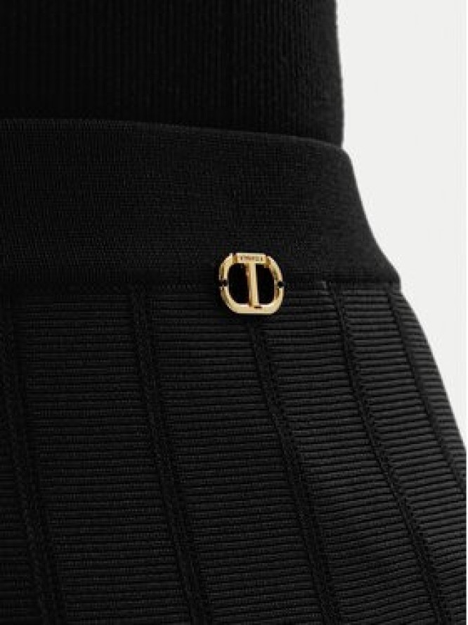 TWINSET Spódnica midi 252TP3641 Czarny Regular Fit