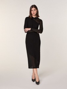 Rodier Wełniana spódnica w kolorze czarno-szarym rozmiar: S