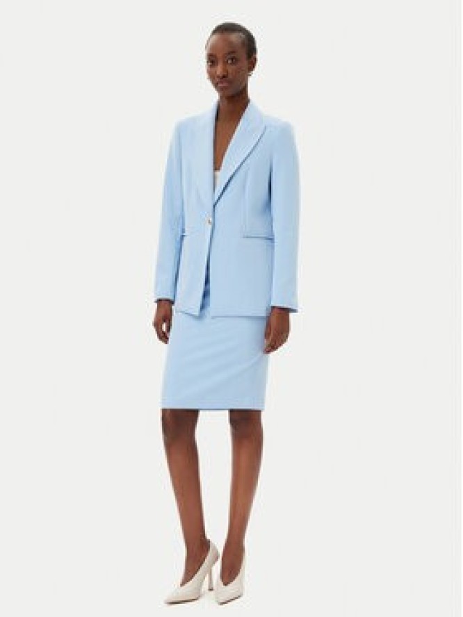 Maryley Marynarka 25EB187/M27/43MA Błękitny Regular Fit