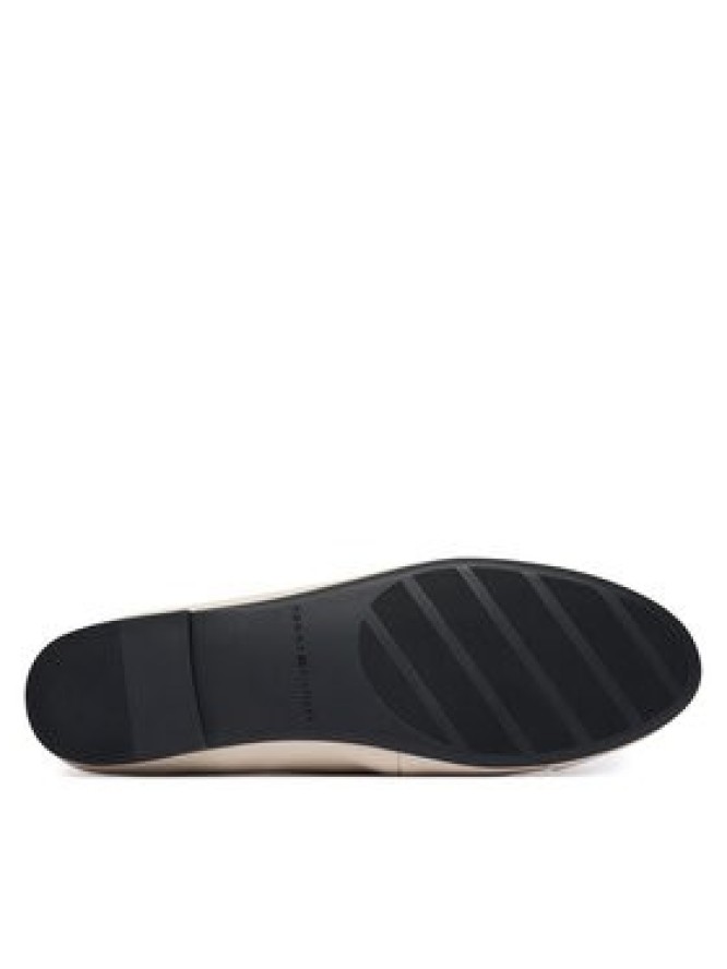 Tommy Hilfiger Baleriny Hilfiger Smooth Lthr Ballet FW0FW09241 Écru