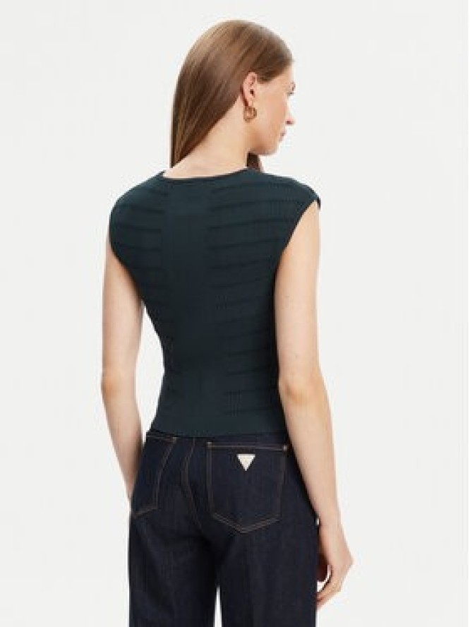 Guess Bluzka W5YR12 Z0130 Zielony Regular Fit