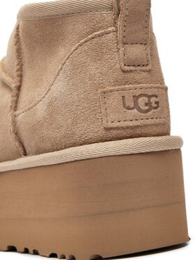Ugg Śniegowce Classic Ultra Mini Platform 1135092 Beżowy