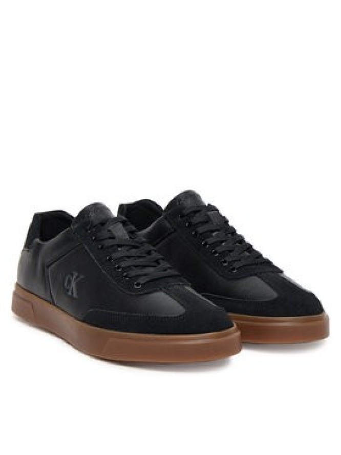 Calvin Klein Sneakersy Low Pro Cups Lth Mix Mg HW0HW02825 Czarny
