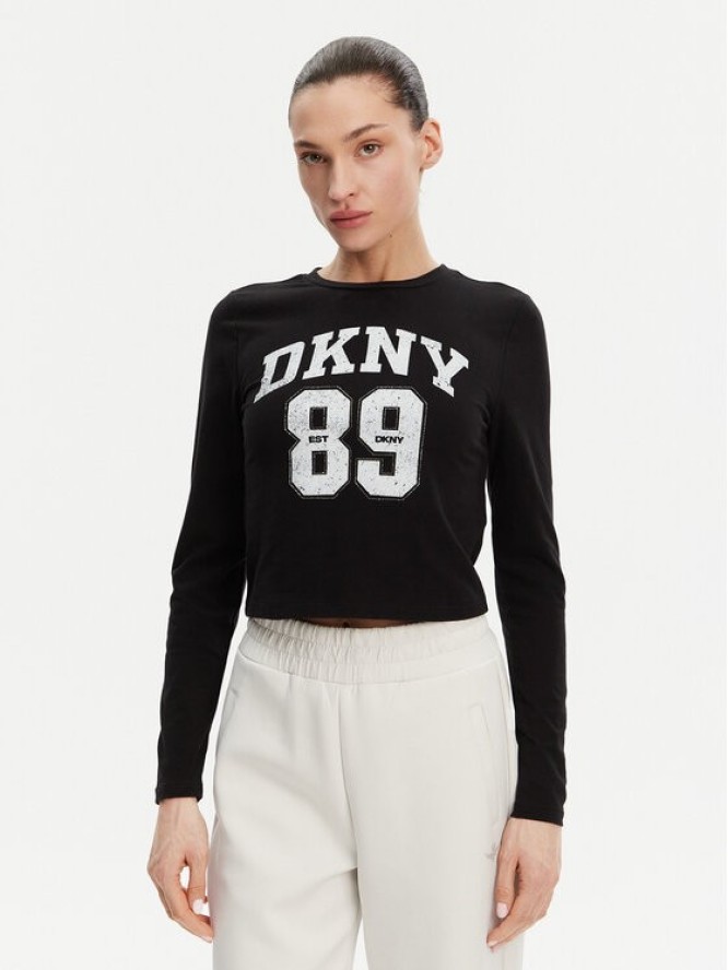 DKNY Bluzka DP4T9979 Czarny Regular Fit