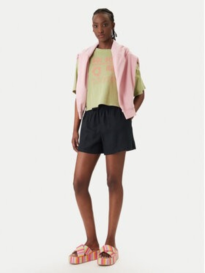 Roxy Szorty materiałowe Lekeitio Break ERJNS03490 Czarny Regular Fit