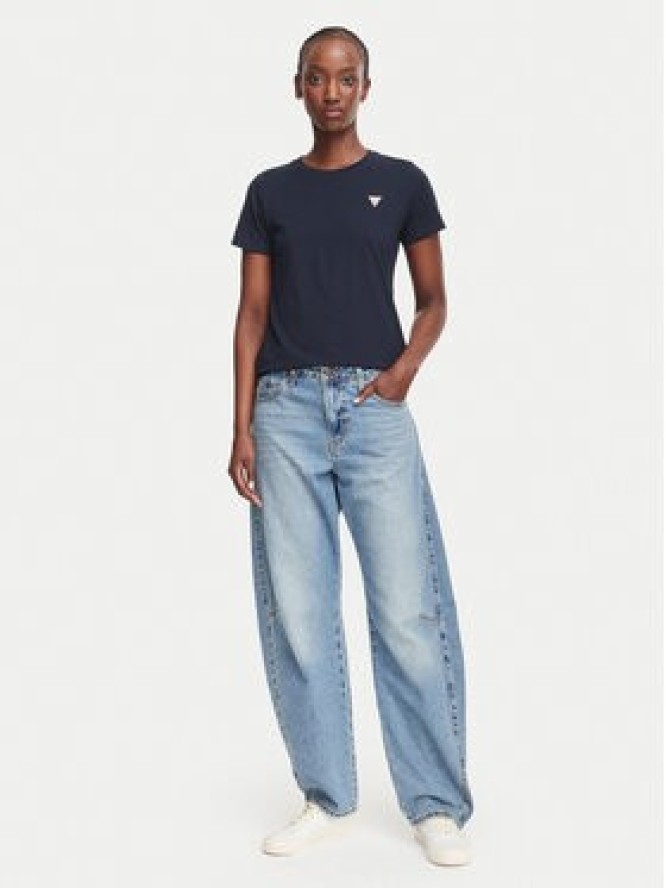 Guess Jeans T-Shirt W4YI10 J1314 Granatowy Regular Fit