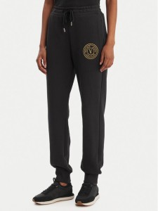 Versace Jeans Couture Spodnie dresowe 80HAAT02 CF01T Czarny Regular Fit