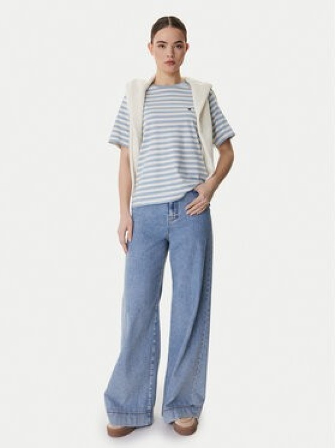 Weekend Max Mara T-Shirt Venaco 2615971031 Błękitny Relaxed Fit