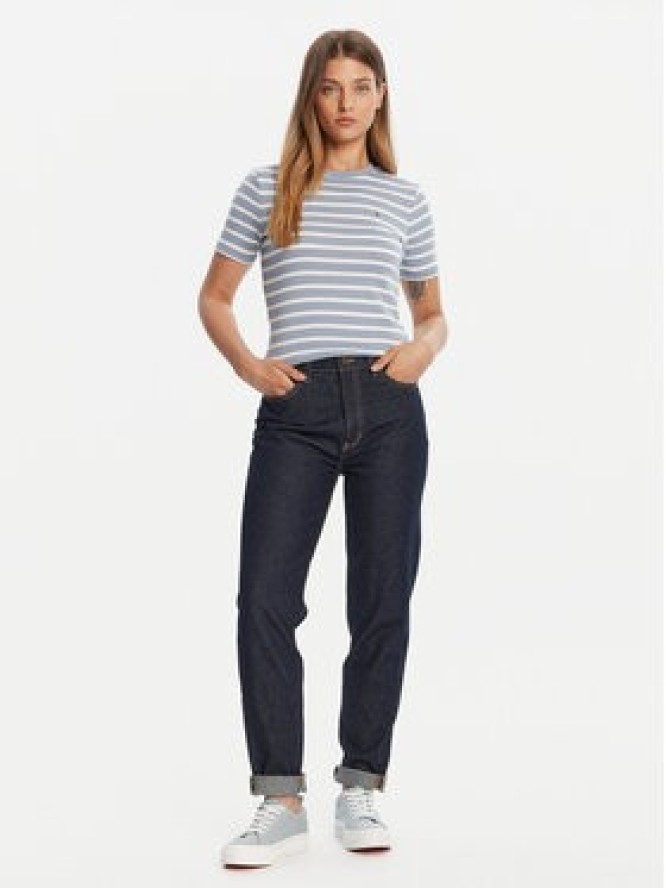 Tommy Hilfiger T-Shirt New Cody WW0WW40587 Błękitny Slim Fit