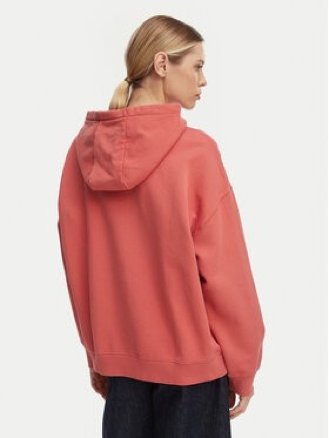 Quiksilver Bluza Esential Hoodie EQWFT03191 Koralowy Regular Fit