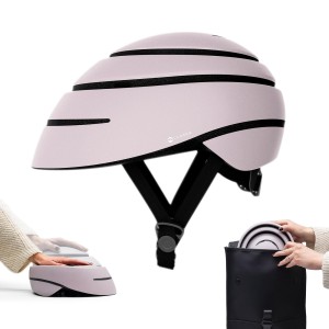 Kask rowerowy i hulajnogowy. Składany kask miejski