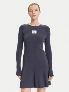 Calvin Klein Jeans Sukienka codzienna LV047D307G Granatowy Slim Fit