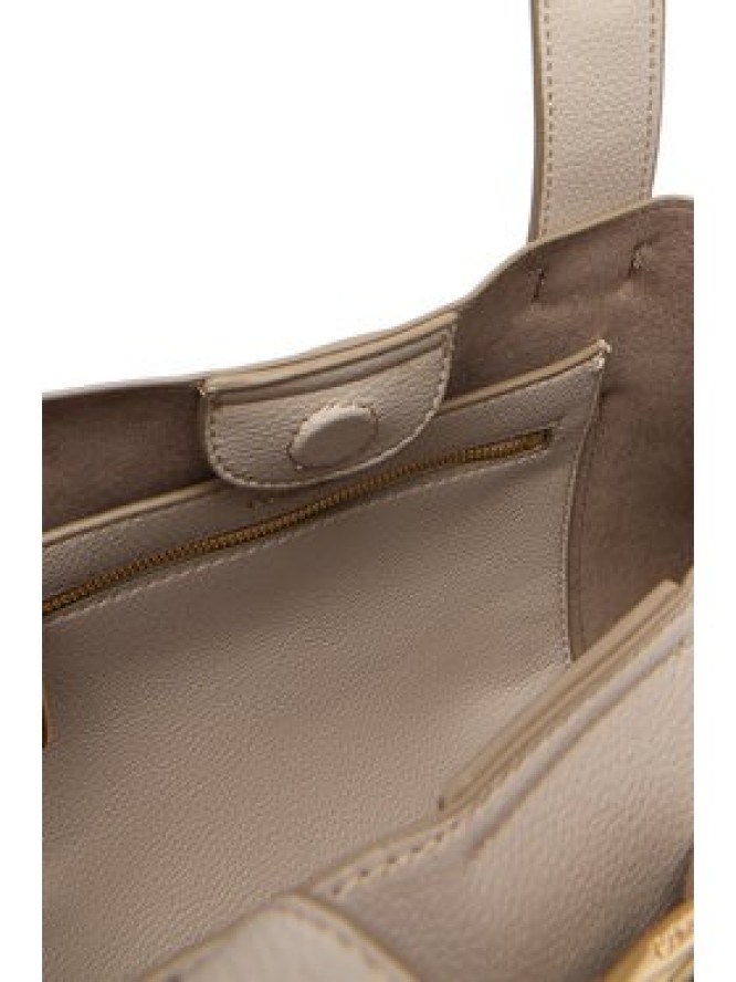 Calvin Klein Torebka Buckle Mini Tote With Strap LV04F3295G Beżowy