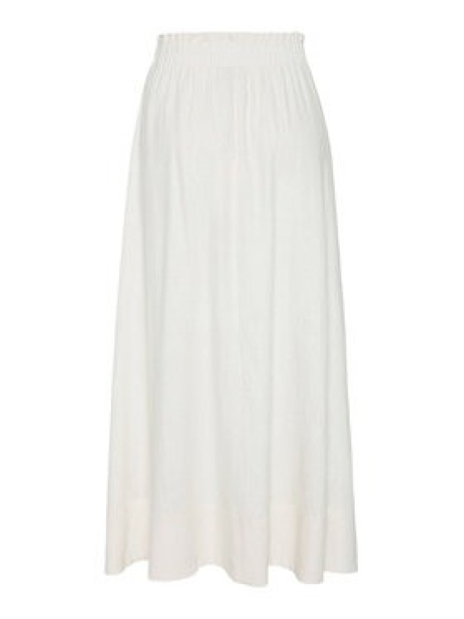 YAS Spódnica maxi Flaxy 26036370 Biały Regular Fit