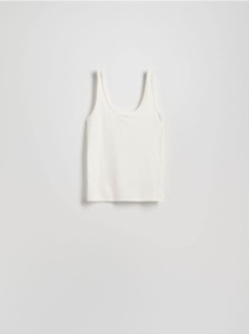 Top z lyocellu - biały