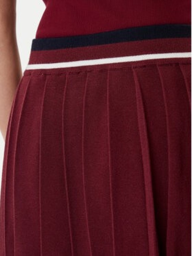 Guess Spódnica plisowana V5BD02 Z1152 Bordowy Regular Fit