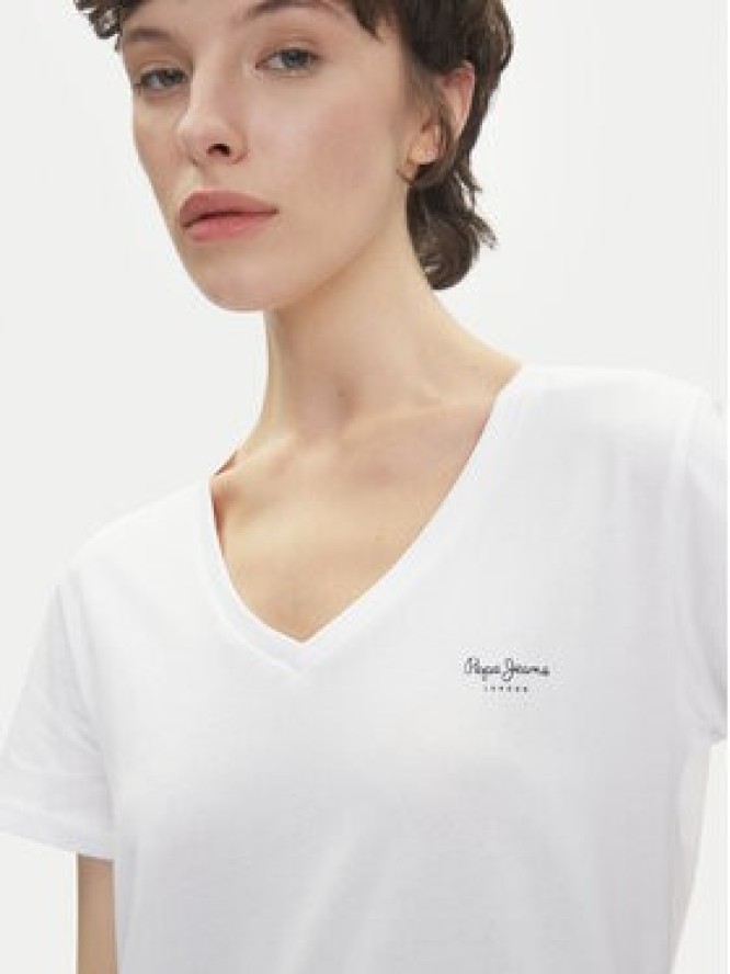 Pepe Jeans T-Shirt Macy PL506051 Biały Regular Fit