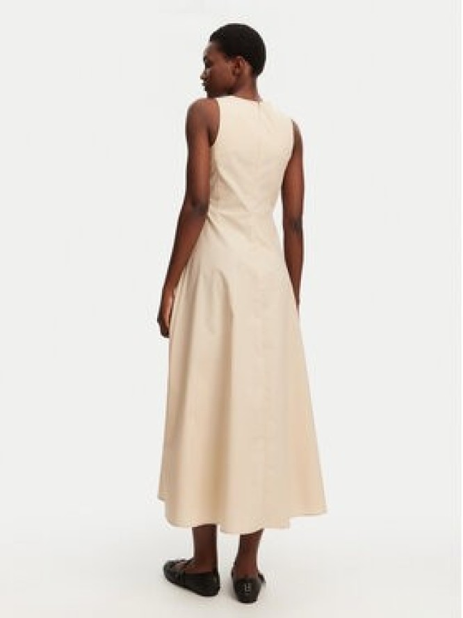 ViCOLO Sukienka codzienna TD0650 Beżowy Regular Fit