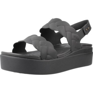 Sandały CROCS BROOKLYN WOVEN UPPER LW Czarny