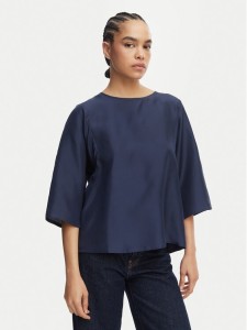 Weekend Max Mara Bluzka Fastoso 2615941032 Granatowy Relaxed Fit