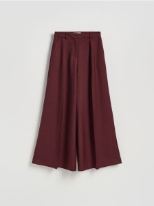 Spodnie z wełną - bordowy