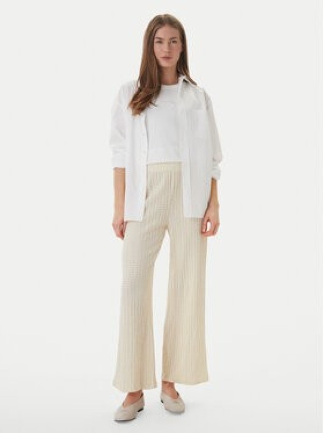 ONLY Spodnie materiałowe Ella 15368471 Beżowy Wide Leg