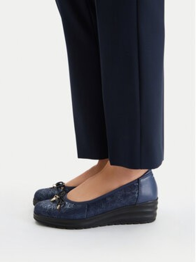 Go Soft Baleriny CEO-WI16-3243-02 Granatowy